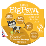 Little Big Paw Tacchino Mousse per Gatti - 85g