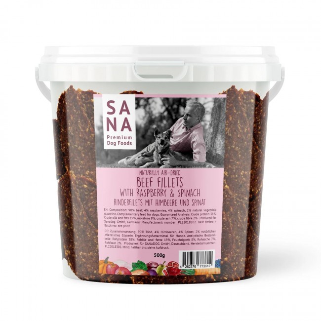 Sana Filetti di Manzo con Lamponi e Spinaci (500g)