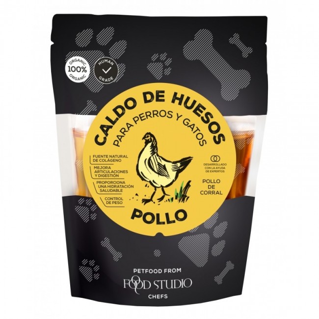 Brodo di ossa di POLLO per cani e gatti (230 ml)
