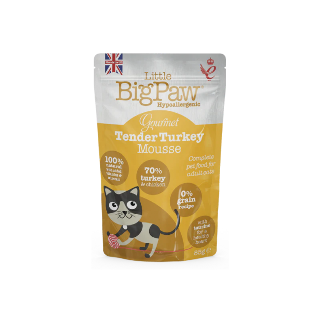 Little Big Paw Tacchino Mousse per Gatti - 85g