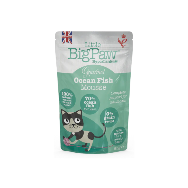 Little Big Paw Ocean Fish Mousse per Gatti - 85g 